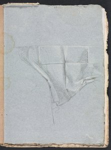 Verona Skissbok: Draperistudie sida 93, 1760. av Francesco Lorenzi