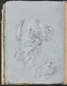 Verona Skissbok: Draperistudie med vänster sida 86, 1760. av Francesco Lorenzi