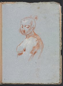 Verona Skissbok: Naken kvinna sida 27, 1760. av Francesco Lorenzi