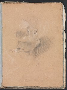 Verona Skissbok: Kvinnlig profil sida 65, 1760.