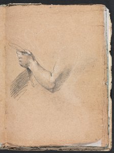 Verona Skissbok: Vänster arm och hand sida 75, 1760. av Francesco Lorenzi