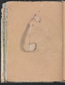 Verona Skissbok: Höger arm och hand sida 66, 1760. av Francesco Lorenzi