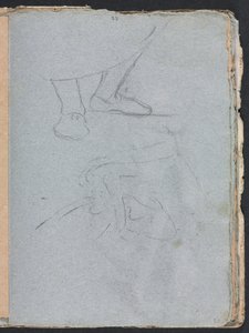 Verona Skissbok: Studie av fötter (sida 53) av Francesco Lorenzi