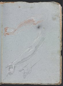 Verona Skissbok: Studie av händer och armar sida 29, 1760. av Francesco Lorenzi