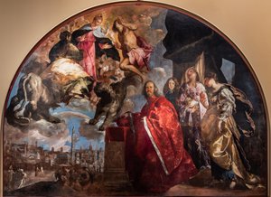 Glorifiering av Podestà Girolamo Priuli