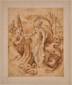 Circe och Ulysses följeslagare av Francesco Mazzuoli