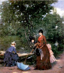 Damer på Bois de Boulogne, Paris