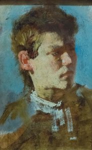 Självporträtt som ung av Francesco Paolo Michetti