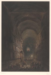 Grotto av Posillipo Grottan av Posillipo vid Neapel av Francesco Piranesi