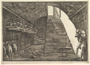 Prison Scene.n.d. av Francesco Piranesi