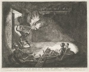 Soldatenkazerne te Pompei Antiquities of Magna Graecia (serietitel) av Francesco Piranesi