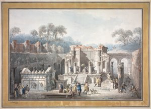 Isis tempel i Pompeji, 1788.
