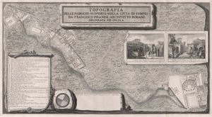 Topografi av fabrikerna som upptäckts i staden? av Pompeji av Francesco Piranesi