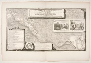 Topografi av fabrikerna som upptäckts i staden? av Pompeji av Francesco Piranesi