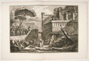 Utsikt över graven i Marnia negl av Francesco Piranesi