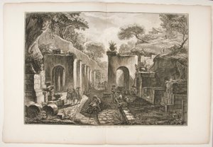 Utsikt över Porta dell av Francesco Piranesi