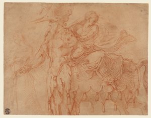 Centaur och Lapith av Francesco Primaticcio