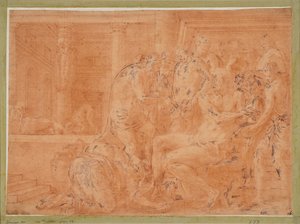 Odysseus wäscht seine Hände