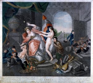 Den franska republiken strippar Italien (BONNET PHRYGEN) eller "" E questa l