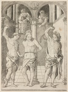 The Flagellation, tavla 7 från Jungfruns och Kristi liv