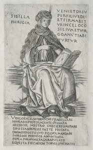 Sibyllerna: Den frygiska sibylla, ca. 1470-1480.