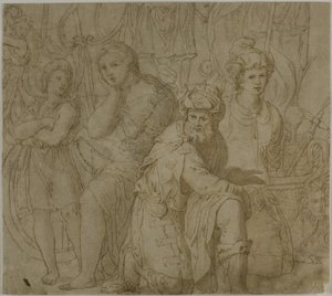 Del av The Truimph and Exploits of Furius Camillus av Francesco Salviati