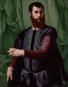 Porträtt av en man av Francesco Salviati