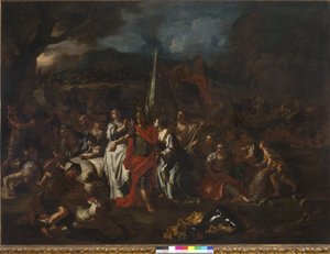 Davids besegrare av amalekiterna, 1720-21 av Francesco Solimena