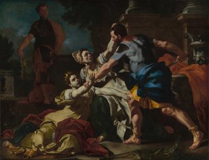 Messalinas död av Francesco Solimena
