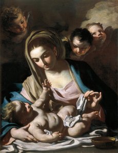 Madonna med barn av Francesco Solimena