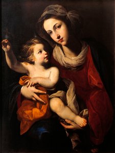 Madonna och barn av Francesco Solimena (1657-1747)
