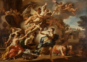 Bortrövandet av Oreithyia av Francesco Solimena