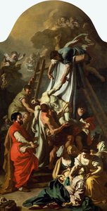 Nedstigningen från korset, 1729 av Francesco Solimena