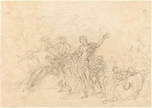 Bacchus och Ariadnes äktenskap av Francesco Solimena