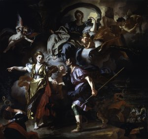 Den kungliga jakten på Dido och Aeneas, c.1712-14