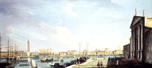 Bacino di San Marco, med Dogespalatset och Riva degli Schiavoni (1700-talet)