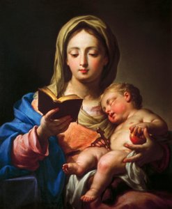 Madonna med barn (olja på duk)
