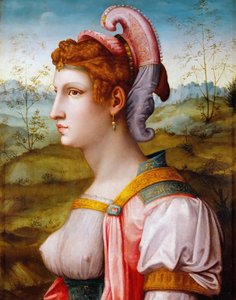 La sibylle - Sibyl - Bacchiacca, Francesco (1494-1557) - 1525-1550 - Olja på trä - 70x54 - Konsthistoriskt museum, Vienne