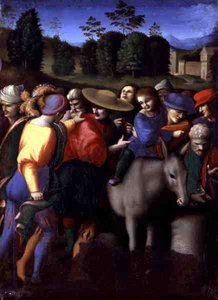 Återhämtningen av den stulna koppen, från "Berättelserna om Giuseppe Ebreo" (tempera på panelen)