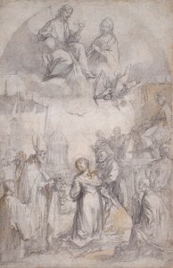 Den sista nattvarden och martyrskapet av Saint Lucy av Francesco Vanni
