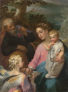 The Rest on the Flight into Egypt, c.1569 (olja på duk)