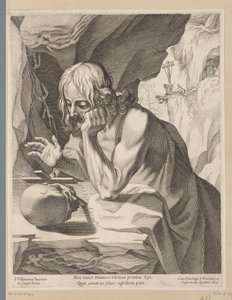 Sankt Hilarion av Francesco Villamena