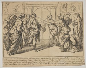 De kloka och de dåraktiga jungfrurna, 1728. av Francesco Zuccarelli