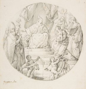 Adel presenterar ett spädbarn till Venedig, 1709-87.