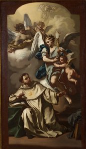 Hostans uppenbarelse för Sankt Thomas av Aquino av Francesco de Mura