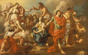 The Sacrifice of Iphigenia (olja på duk)