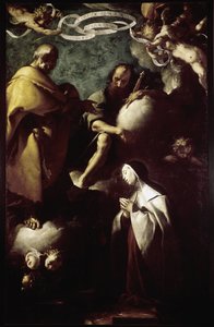 The Vision of Saint Teresa of Avila (olja på duk