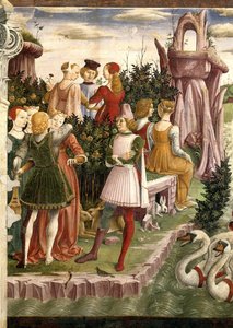 Allegori om april: Venus triumf, 1468-1470.