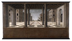 Tyska: Idealstadt Arkitektoniska Veduta av Francesco di Giorgio