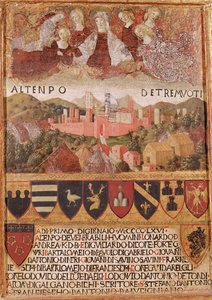 Jungfrun skyddar Siena mot jordbävningar 1466